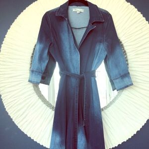 NWOT Long Denim Jacket